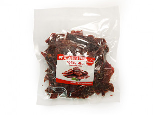 Горбуша стейк: Говядина вяленая (строганина)