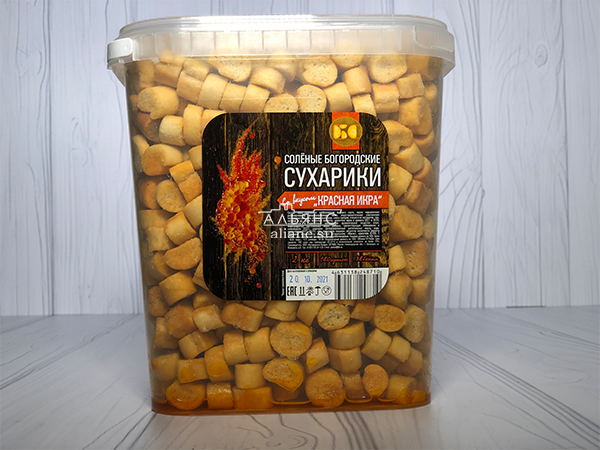Сухарики с красной икрой в Долгопрудном