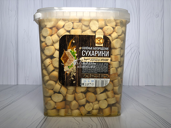 Сухарики с холодцом и хреном в Долгопрудном