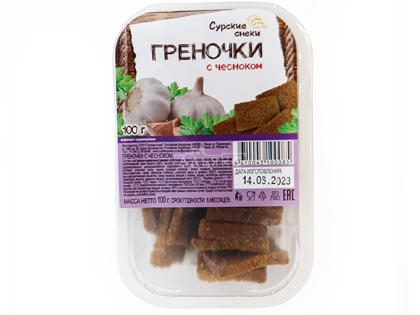 Сурские гренки с Чесноком (100 гр) в Долгопрудном