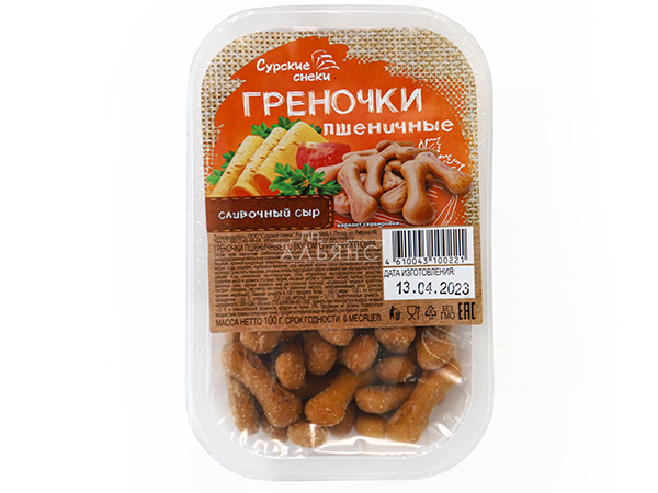 Сурские (ПШЕНИЧНЫЕ) Сливочный сыр (100 гр) в Долгопрудном