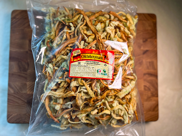 Нитка ЖАРЕНАЯ "Васаби" Oktobersnack 1 кг (сырный продукт) в Долгопрудном