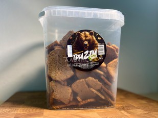 Вяленое мясо: Ведро Ржаные гренки со вкусом Сметана зелень (1 кг)