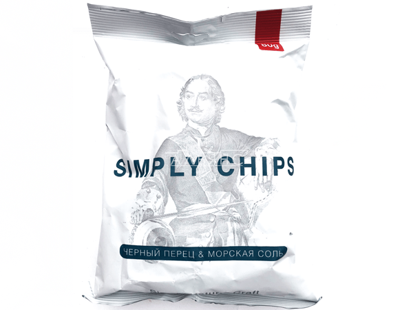 Картофельные чипсы "Simple chips" Морская соль и черный перец 80 гр. в Долгопрудном